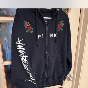 Pink Beautiful Trauma World Tour Zip Up Hoodie